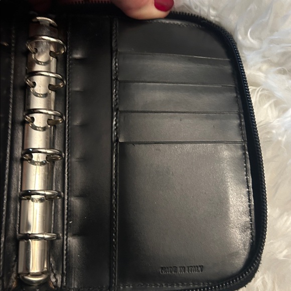 Prada black leather nylon agenda card holder GUC - Picture 11 of 16